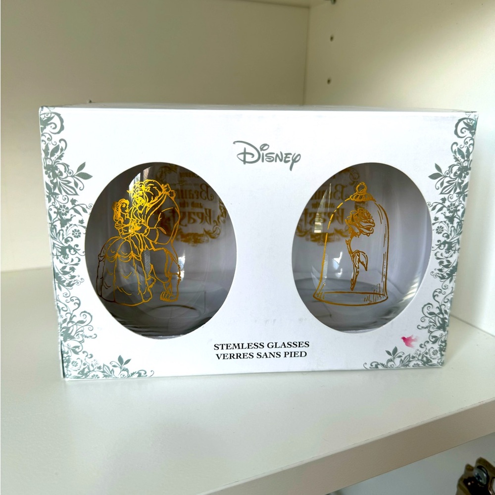 Disney Collection Beauty and the Beast Wine Glasses